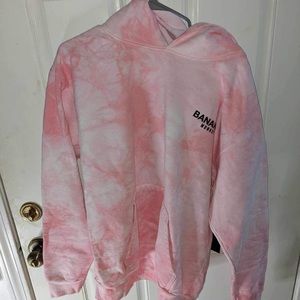 Banana monkey strawberry milkshake hoodie Sz XL